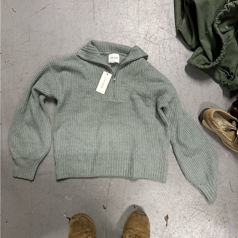 soft Jade collared sweater